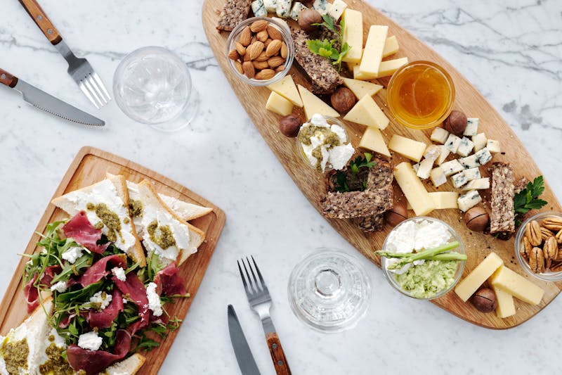 Chopped Italian salad with meats and cheese